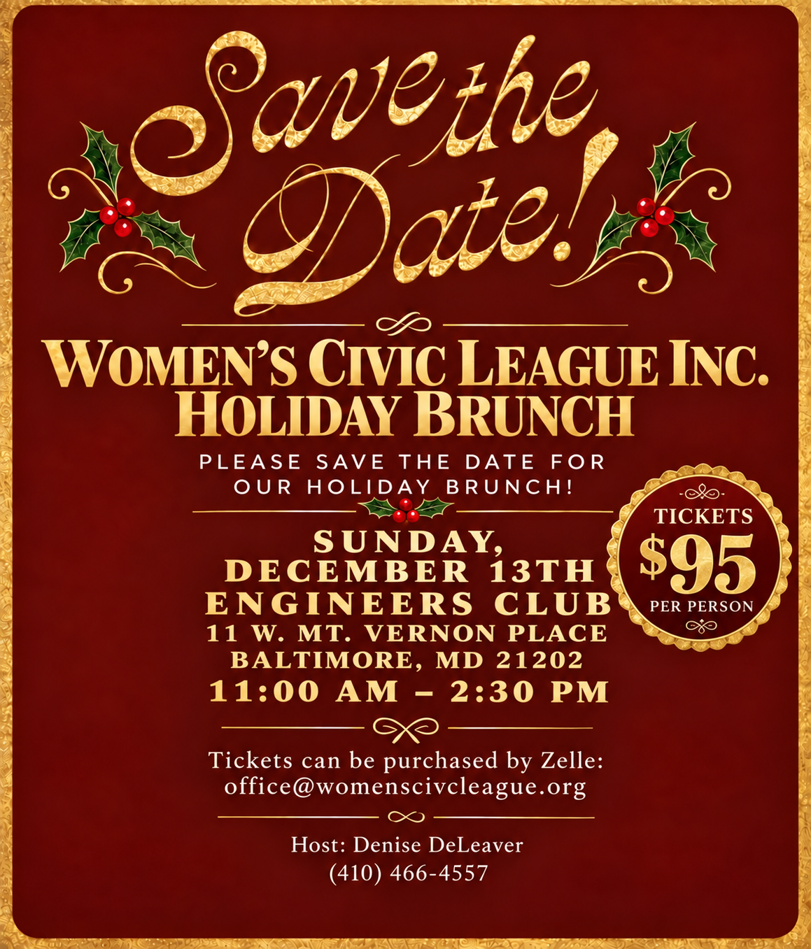 Holiday Brunch poster