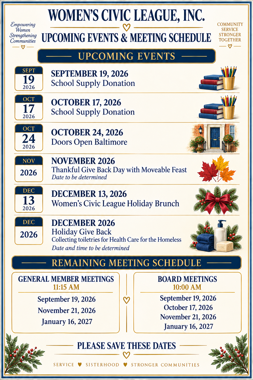 Thankful Give Back Day poster